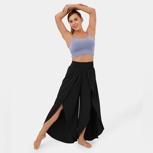 Halara Breezeful High Waisted Palazzo Flowy Split Wide Leg Quick Dry Pants